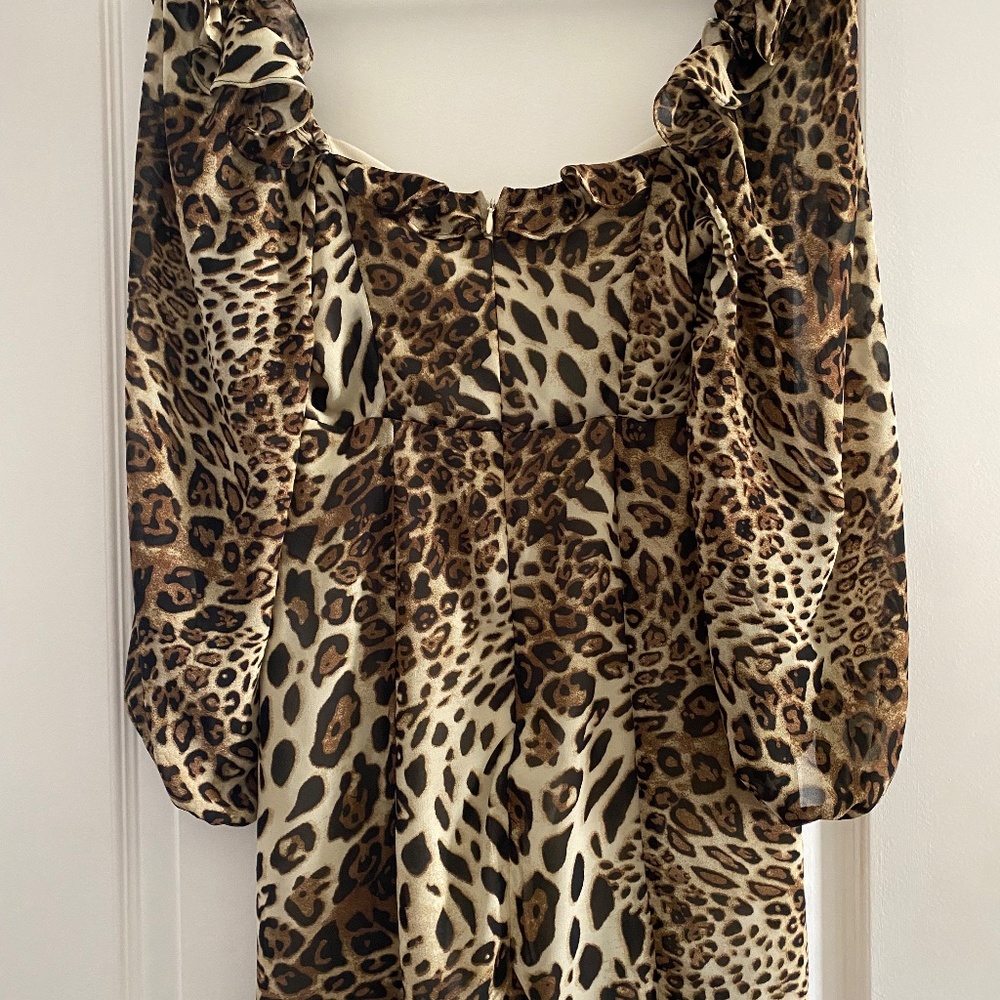 Leopard Ruffled Dress - Picture 3 of 6